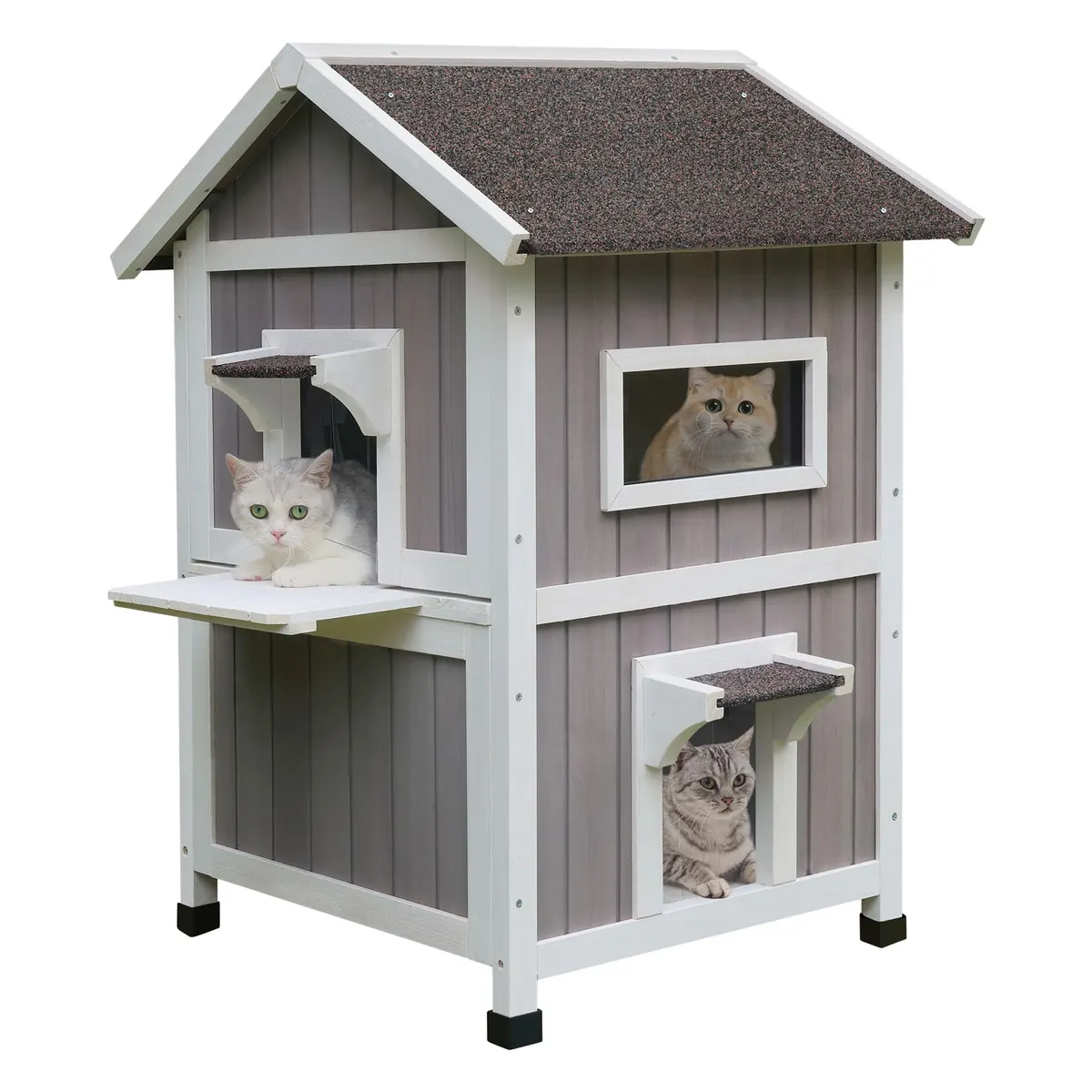 HiCaptain Casa para gatos al aire libre para gatos salvajes