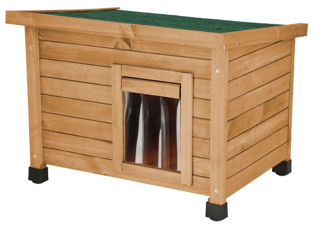 KERBL Maison pour chat Rustica 57x42x45cm - Bois