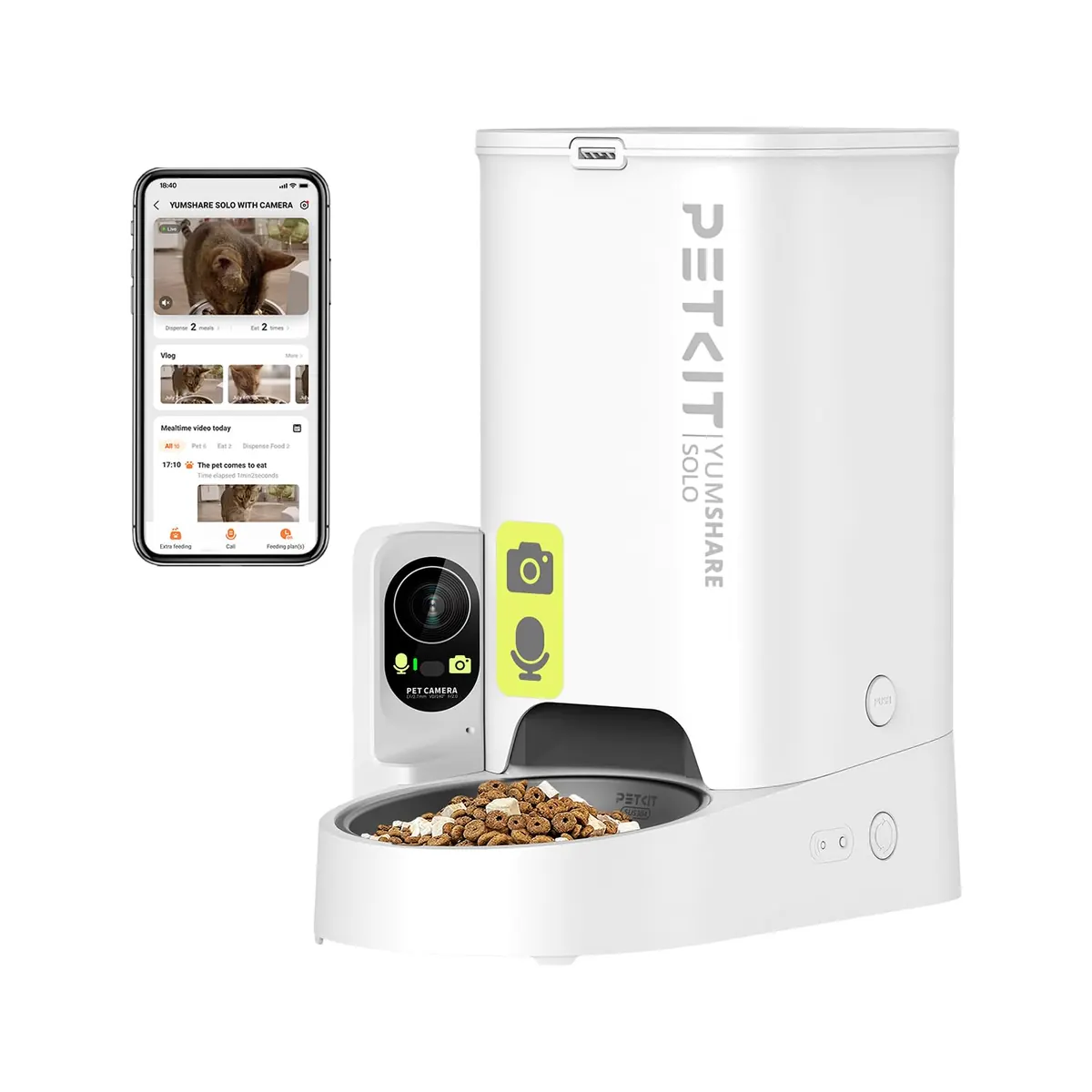 PETKIT Comedero Gato con Cámara 3L